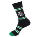 Chaussettes mi-hautes rayées avec texte 'YOU ARE DOING GREAT' et smiley noir et vert - Noir Vert Rayé Smiley