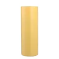 Minimalist 20oz stainless steel skinny tumbler in light yellow matte finish with straw - 20oz / Yellow