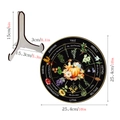 Wheel of the Year wooden calendar dimensions with stand height and plate diameter - BT292/Pumpkin Illustration
