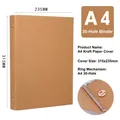 A4 Kraft paper 30-ring binder cover with dimensions 315x235mm for notebook DIY - A4 Kraft Paper Shell (30-Hole)