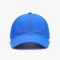 Bright blue breathable mesh baseball cap with six-panel structure and curved brim - Blue