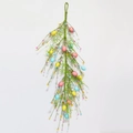 60cm Easter egg floral swag with colorful berries and green leaves for wall decoration - 60cm Easter Egg Long Vine Swag