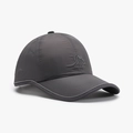 Casquette de sport gris foncé à séchage rapide avec aération laser et logo Jungle Gill - Réglable / Gris clair