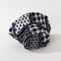 Plaid patchwork wool bucket hat for men and women with fringes and monochrome patterns - M(56-58cm) / Multi-Pattern Patchwork (Color 1)