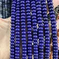 Natural deep blue stone abacus beads for handmade jewelry DIY bracelets strand - Optimize Lapis Lazuli / 5*8mm (approx. 73 pcs/strand)