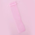 Light pink organza drawstring gift bag with sheer mesh texture for jewelry storage - 6*26CM / Pink