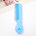 Mini draagbare blauwe haarborstel met schattig hartvormig uitgesneden handvatontwerp - Simpele Mini Kam/Hemelsblauw
