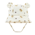 Detail of baby cotton bucket hat with cute 3D ears and cartoon tiger print textures - Tiger Print (17#)