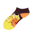 Socquettes en coton avec imprimé artistique Le Baiser de Klimt en jaune - 36-44 / Le Baiser de Klimt