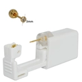 Disposable ear piercer with 3mm gold stud and white cubic zirconia stone detail - Gold Color 3mm White Zirconia