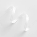Elegant white satin ribbon for DIY cake baking and floral bouquet wrapping crafts - 1CM Double Sided Satin Ribbon [Pure White] 80 Yards