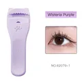 Portable wisteria purple eyelash curler with cute cat ear handle and extra refill pad - Wisteria Purple (Upgraded Cat Ear)