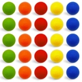 Set of 25 colorful PU foam golf balls in orange green red yellow and blue for stress relief - 4.2cm Stress Relief Golf Ball Mixed Colors