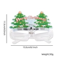 LED Christmas glasses with green trees and Merry Christmas text for party props - Christmas Glasses Style K