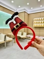 Christmas headband with plush Santa Claus legs and red glitter finish decor - Red Pants Santa Hat Headband