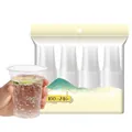 Pack of 100 clear disposable 240ml plastic aviation cups made of thick PP material - 240ml*100Pcs
