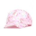 Casquette de baseball rose dégradé pour enfant avec motifs licorne et nuage - Licorne Dégradé
