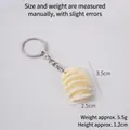 Portachiavi patatine realistiche 3,5x2,5cm in resina miniatura cibo vegetale - Portachiavi