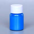 DIY mica pearl powder for slime and candles in a blue pigment finish bottle - Pearl Powder #35 Brilliant Blue