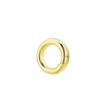Golden round spring ring clasp connector for DIY necklaces and bracelets accessories - White Gold Color + Smooth Round Accessory