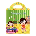 Reusable Campus Life sticker book for kids with colorful school classroom educational scenes - Campus Life Style