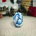 Palla in corda di cotone intrecciata blu e bianca per cani e animali domestici - 5.5-6cm 50g / Blu Bianco