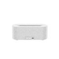 3D flame aroma diffuser with white marble pattern and dual control buttons - DQ709A Mini Version / White Lava Style