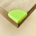 Paraspigoli in silicone verde fluorescente per la sicurezza dei bambini sui mobili - Angolo Sottile Verde Erba Scura
