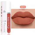 Rouge à lèvres liquide mat teinte 01 avec fini velours et boîte d'emballage assortie - N°01