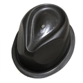 Supporto per cappelli in PVC nero opaco per cappelli jazz e fedora con forma a goccia - M (56-58cm) / Supporto Fedora Nero (03)