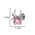 G23 Titan Spinnen-Ohrstecker mit rosa Opalstein und Schraubverschluss-Design - Opal Spinne (T2526)