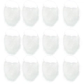 Lot de 12 barbes blanches de Père Noël avec boucles élastiques pour costumes de Noël - Pack de 12 Pièces