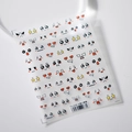 Autocollants 5D pour nail art avec divers motifs d'expressions faciales de dessin animé - TS-2330 Expressions de Dessin Animé