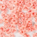 Perline di argilla rosa con macchie rosse per braccialetti e collane fatte a mano DIY - Maculato Rosa