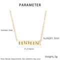 Golden stainless steel mama pendant necklace with 45cm chain for mother's gift - Gold (KN236022-KLX)
