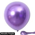 10-inch thick metallic purple chrome balloon for birthday and wedding party decoration - Metallic Purple