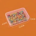 Clear rectangular PP storage box 12.5x8.5x3.5cm with lid for beads and components - 12.5*8.5*3.5cm