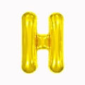 H-shaped gold foil balloon for birthday parties and wedding decorations in golden finish - 16-inch Gold Slim Letter Aluminum Foil Balloon (h)