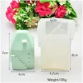 Miniature building staircase silicone mold for Christmas candle making and clay crafts - Christmas Small House 105g