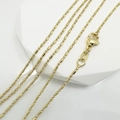 Exquisite 18k gold plated teardrop chain necklace with lobster clasp on a white display - 18 Inch / Gold