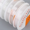 Strong 1.0mm clear elastic cord rolls for DIY jewelry making and crystal beading - Bead Accessory / Elastic Cord 2 Rolls
