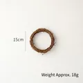 Couronne en rotin naturel de 15cm pour décorations de Noël DIY pesant 18g - 15cm (Environ 18g)