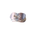 Pink and grey gradient heart-shaped hair claw clip made of durable resin for women - Iridescent Purple