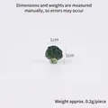 Miniatura de brócoli de resina 1cm modelo de verdura para juegos de cocina DIY - Brócoli Mini Verde Oscuro 1cm