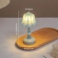 Blue lily of the valley night light 14.5cm tall cute decorative lamp for bedside - S23 Lily of the Valley / Blue