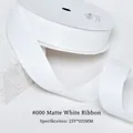 Roll of 25mm natural white matte ribbon with soft silk finish for floral gift packaging - 2.5CM Wide * 25 Yards / Off-White