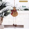 Addobbo natalizio in legno, renna con sciarpa rossa e campanellini, altezza 30cm - Piccolo / Sciarpa Rossa
