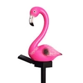 Pink flamingo solar garden light with durable plastic body and integrated solar panel - Single Flamingo (Small)