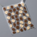 Adesivi per unghie 3D a forma di orsetto in tonalità marrone e beige su sfondo grigio - Stile Orso in Rilievo 3D (M-181)