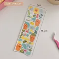 Laser glitter sticker met schattige beren en regenboog voor DIY dagboeken 5x14,5cm - 4# Regenachtige Dag Serie